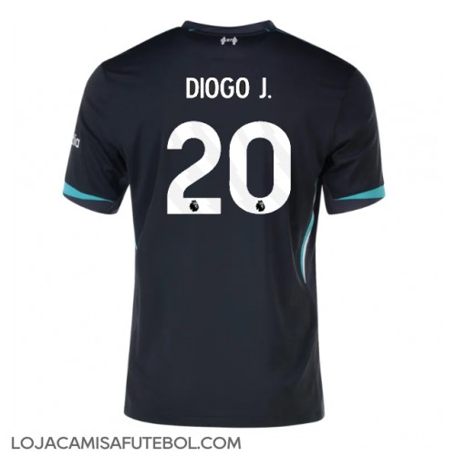 Camisa de Futebol Liverpool Diogo Jota #20 Equipamento Secundário 2024-25 Manga Curta